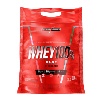 Whey Protein 100% Pure Integralmédica Chocolate 900g - Proteína Concentrada Alta Performance